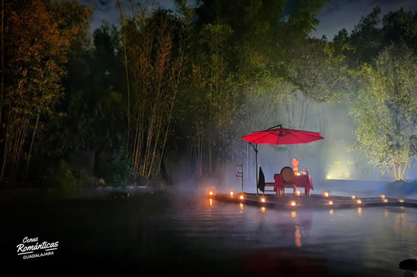 Cena Romantica Privada dentro de la ciudad